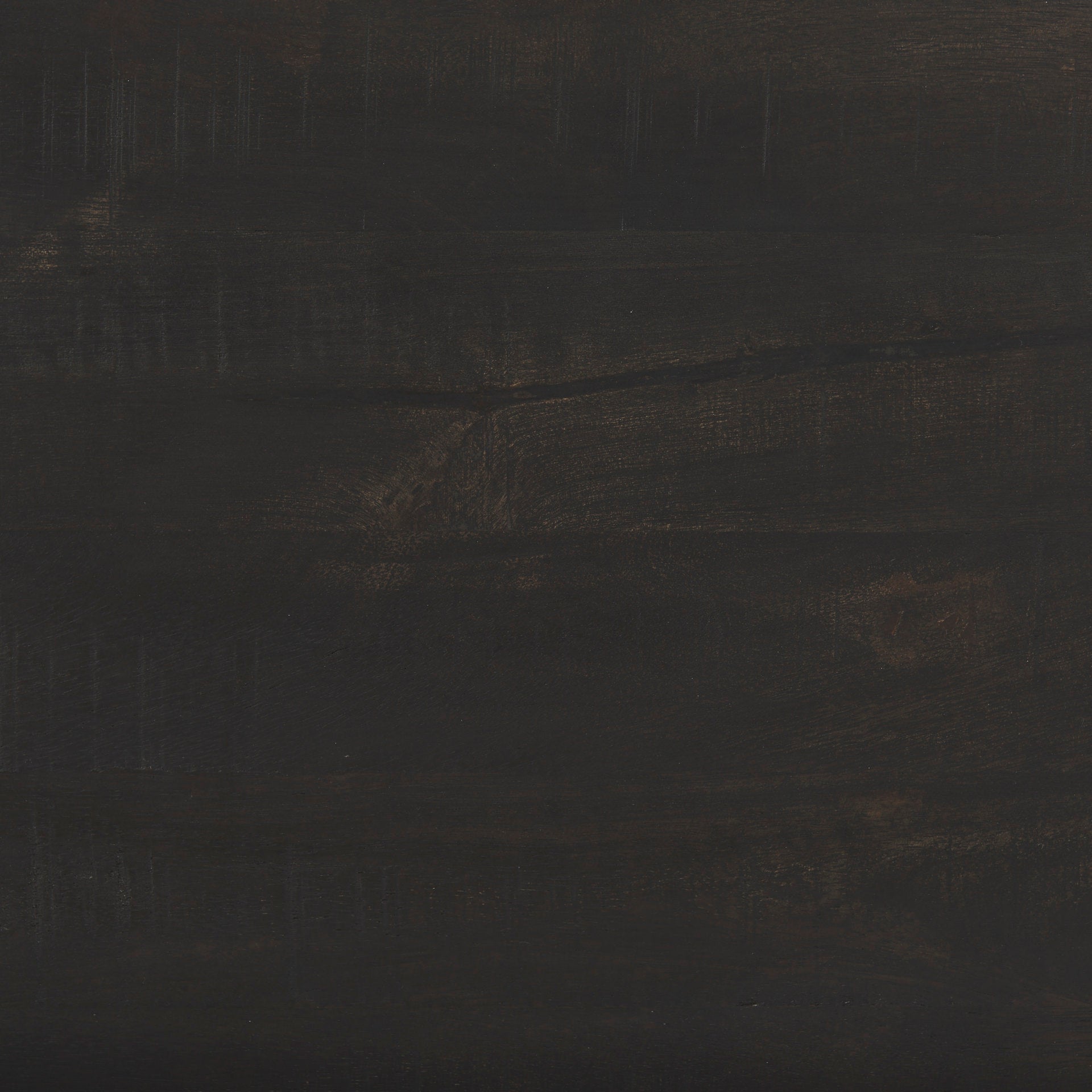 Table d'appoint carrée Sierra, finition délavée foncée