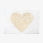 Tapis de bain en forme de cœur