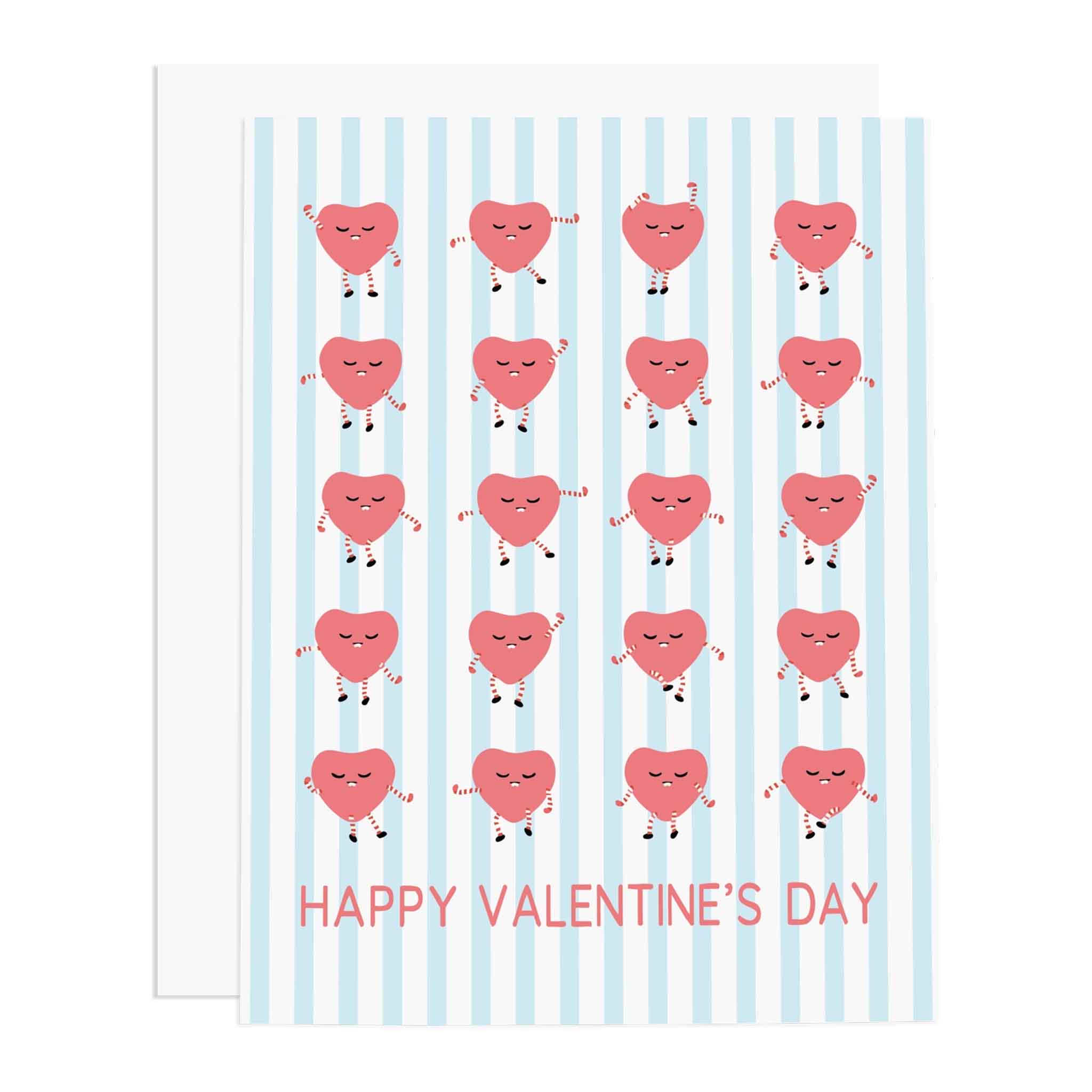 Carte de vœux de Saint-Valentin « Cœurs dansants »