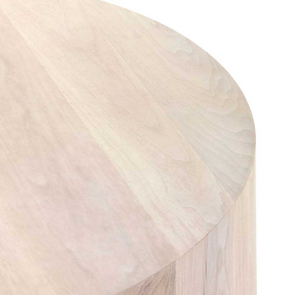 Table basse ronde Four Hands Hudson en noyer cendré