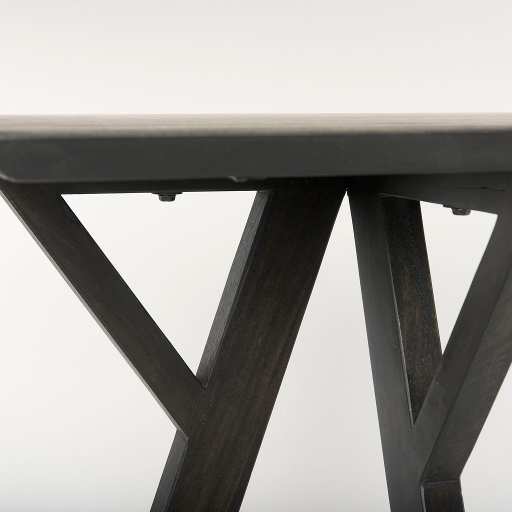 Console Jamison marron foncé