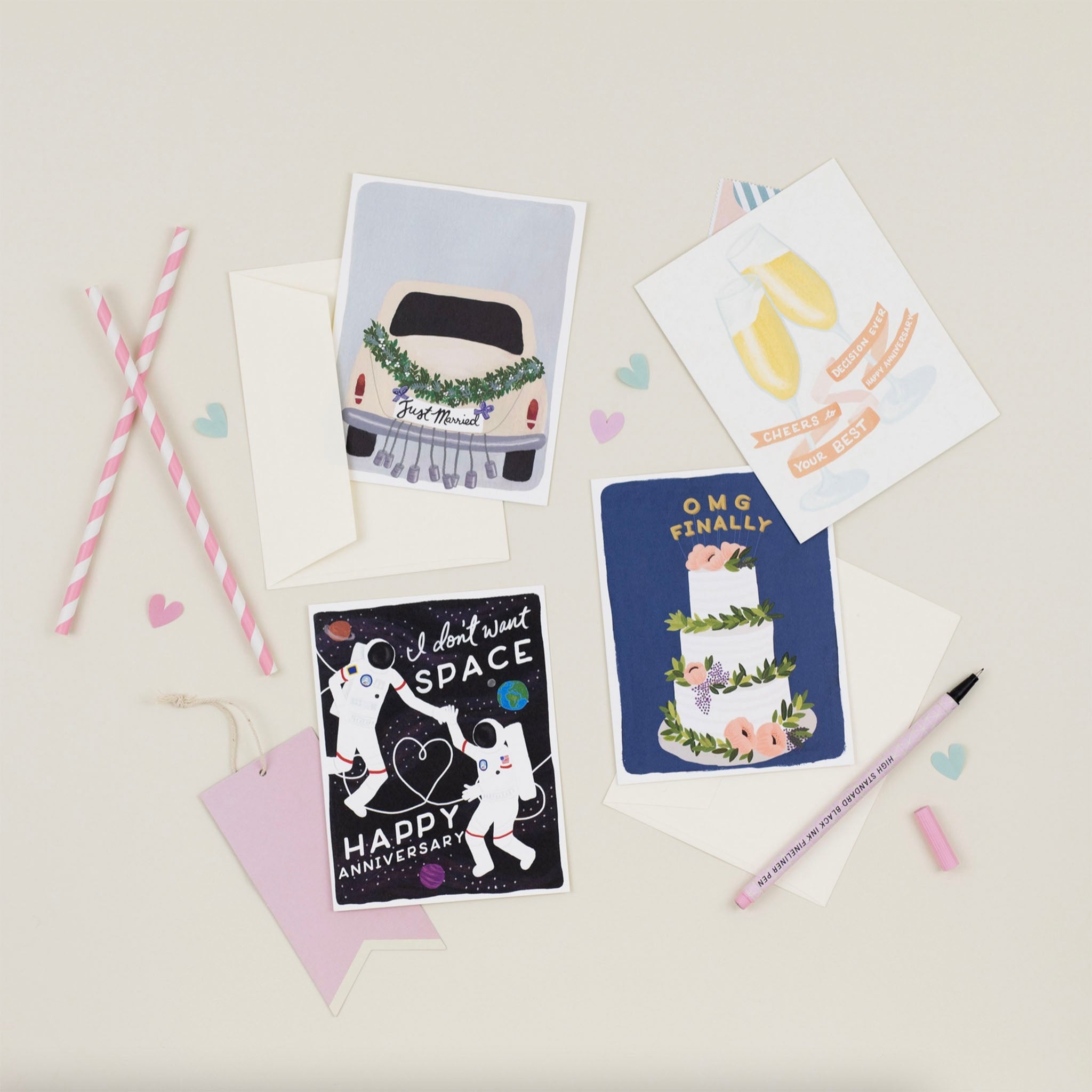 Carte de vœux « Jeunes mariés »