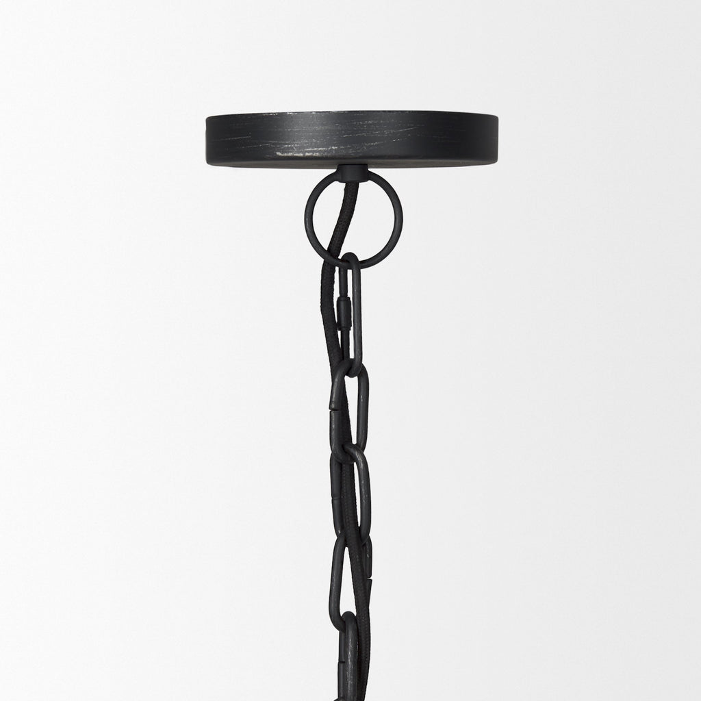 Pendentif Kendall petit dôme noir