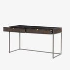 Bureau Kelby Four Hands en brun vintage sculpté