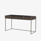 Bureau Kelby Four Hands en brun vintage sculpté