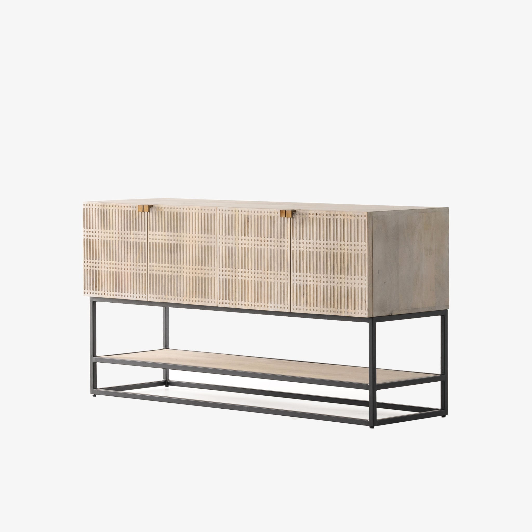 Meuble TV Kelby de Four Hands, finition blanc cassé