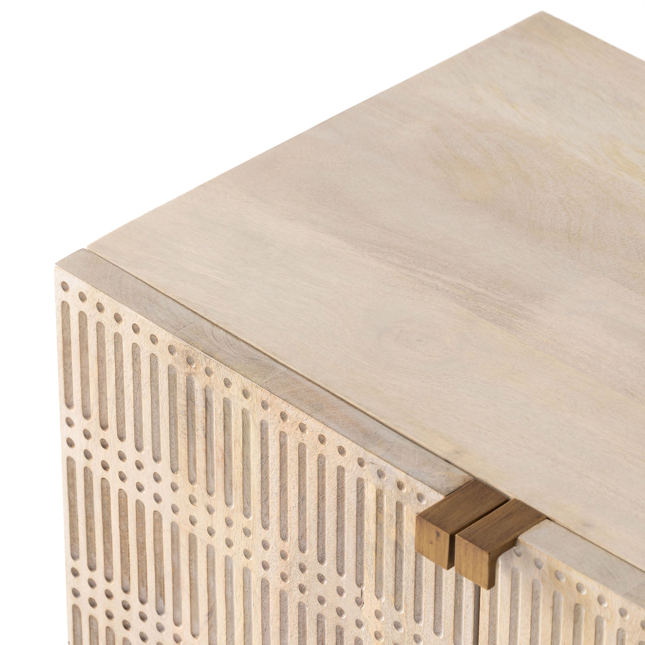 Meuble TV Kelby de Four Hands, finition blanc cassé