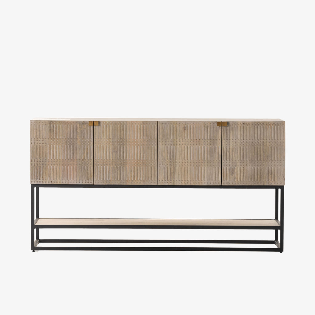 Meuble TV Kelby de Four Hands, finition blanc cassé