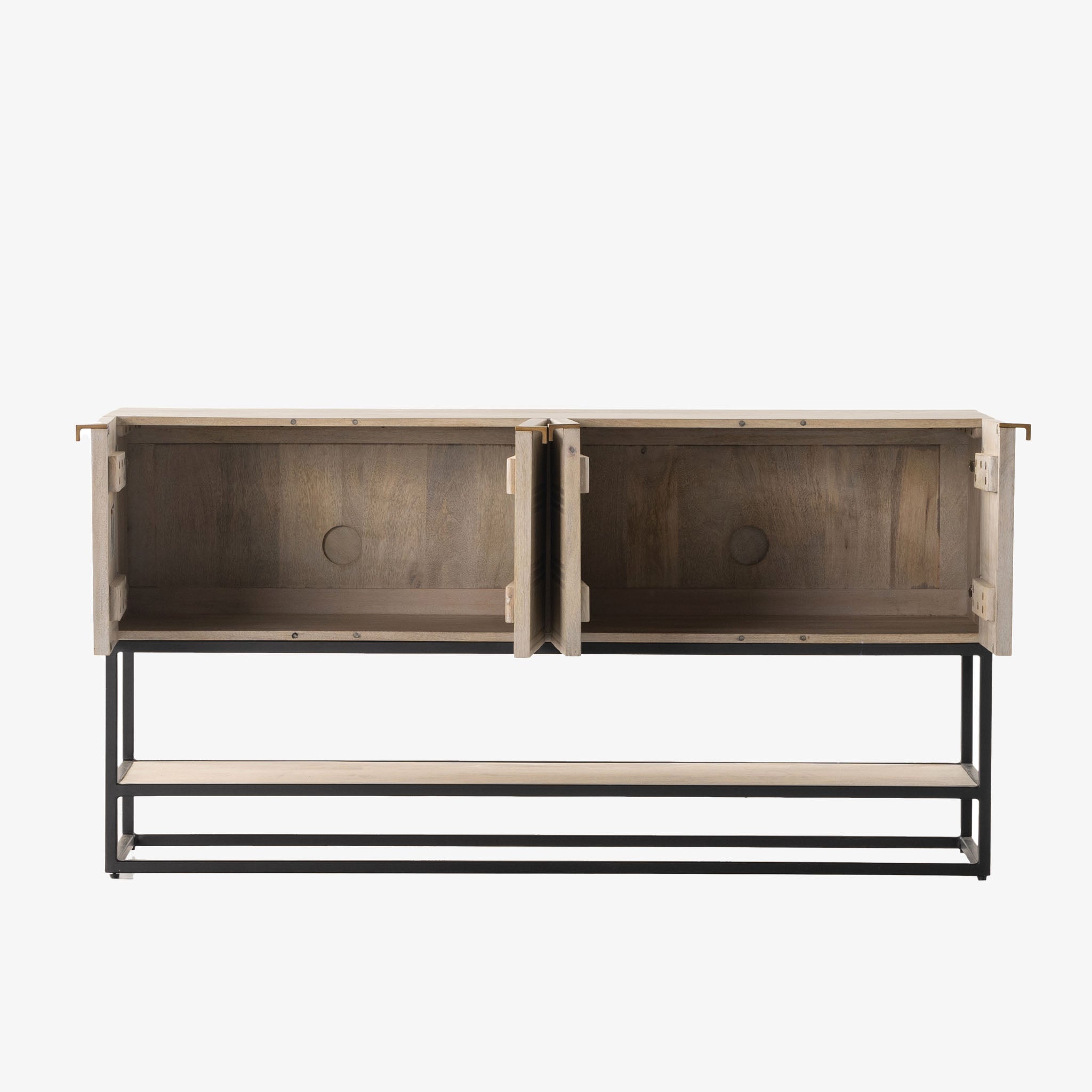 Meuble TV Kelby de Four Hands, finition blanc cassé