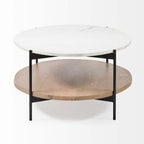 Table basse ovale Crudités et Cocktails en bois clair