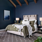 Lit capitonné Four Hands Leigh couleur Palm Ecru