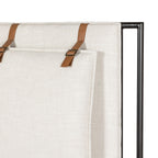 Lit capitonné Four Hands Leigh couleur ivoire Hockney