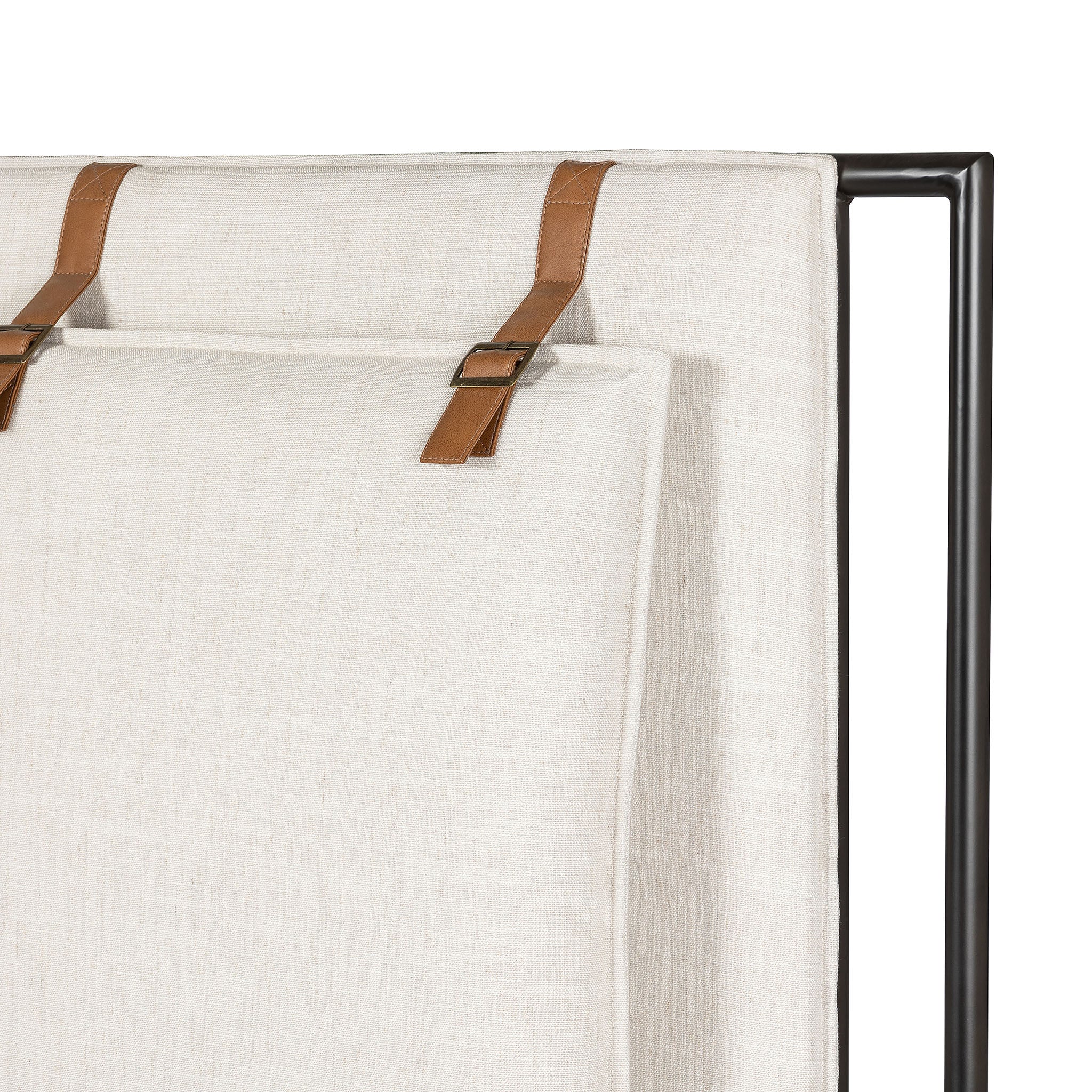 Lit capitonné Four Hands Leigh couleur ivoire Hockney