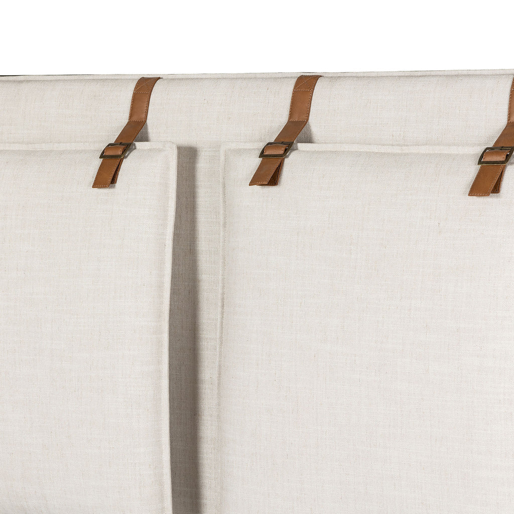 Lit capitonné Four Hands Leigh couleur ivoire Hockney