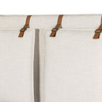 Lit capitonné Four Hands Leigh couleur ivoire Hockney