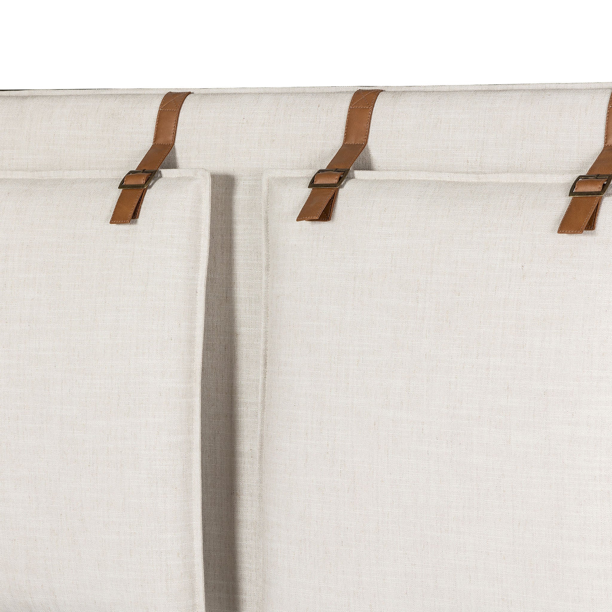 Lit capitonné Four Hands Leigh couleur ivoire Hockney