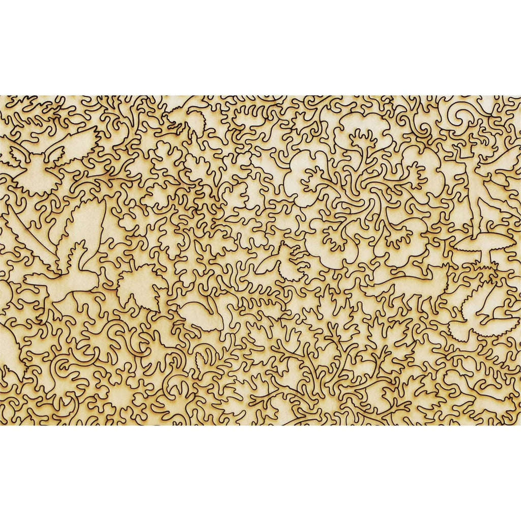 Hibou Liberty Puzzles avec fleurs des bois