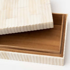 Boîte incrustée d'os « Alignez-le »