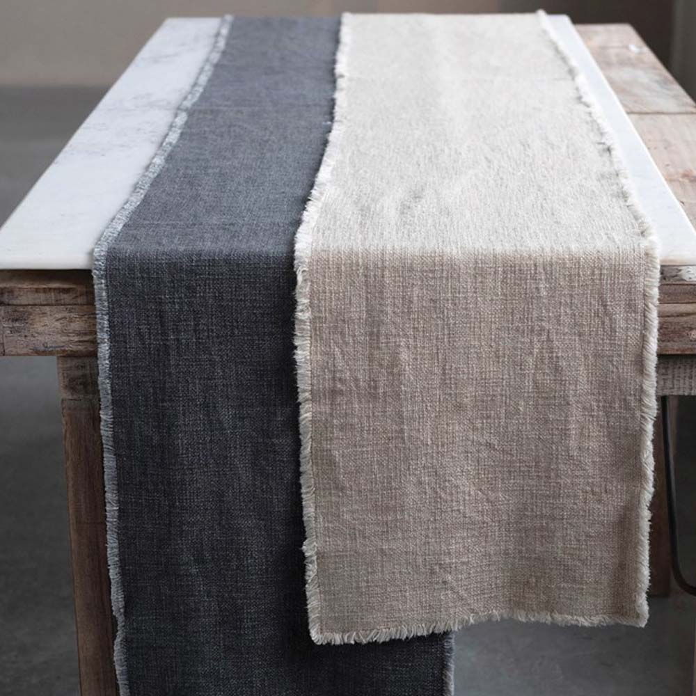 Le plus long et le plus beau chemin de table - Gris anthracite ou naturel