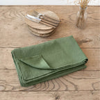 Nappe en lin vert forêt