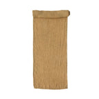 Chemin de table en lin jaune moutarde