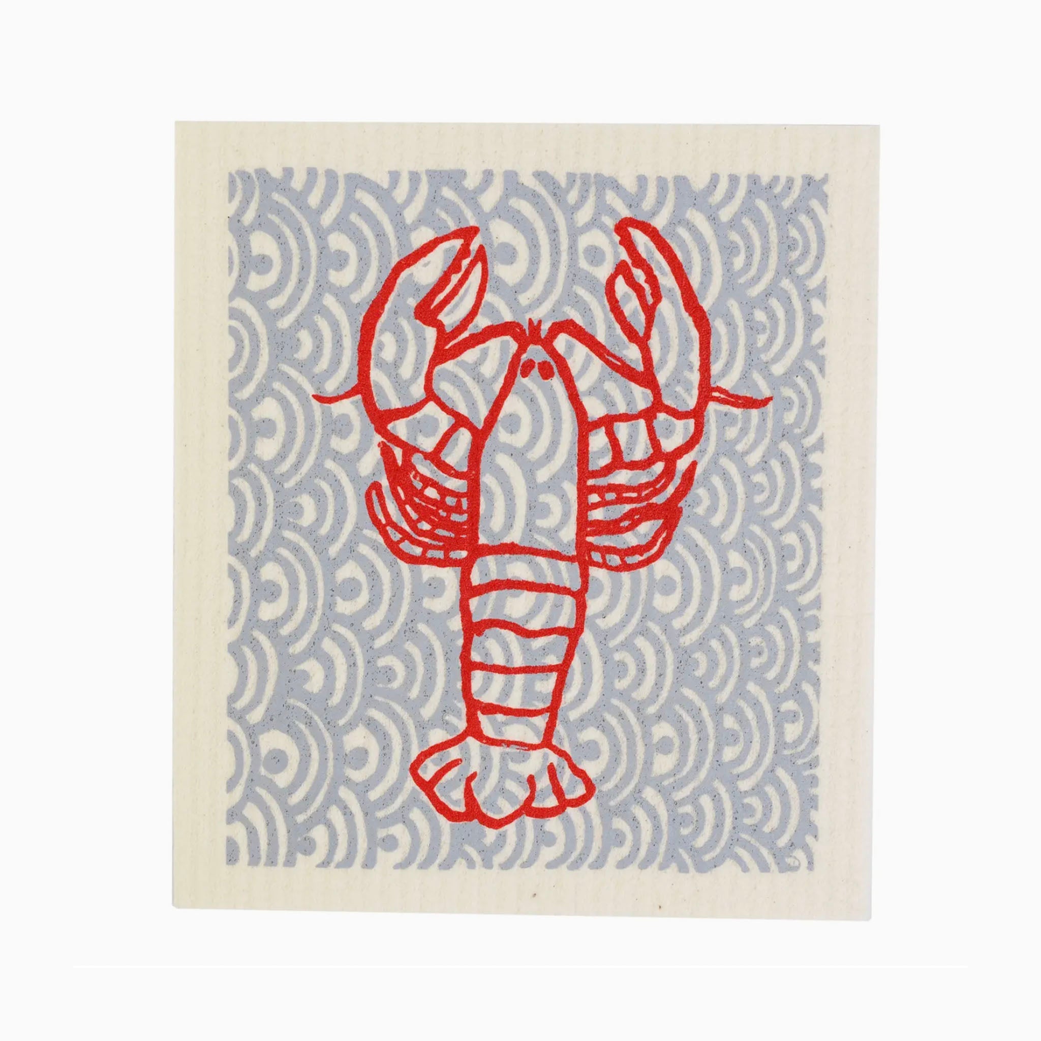 Homard dans la cuisine, torchon suédois 