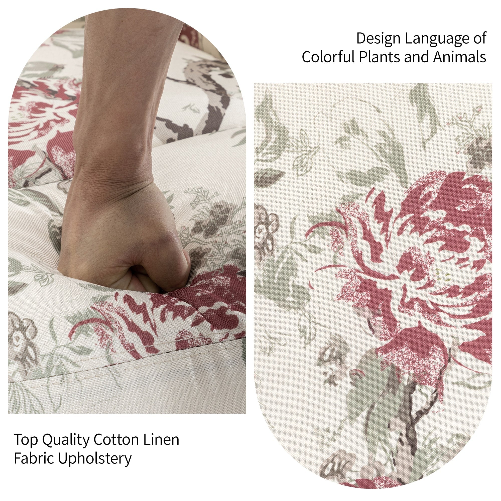 Ensemble de 2 fauteuils inclinables pivotants à bascule de 74 cm de large, à dossier inclinable manuel.