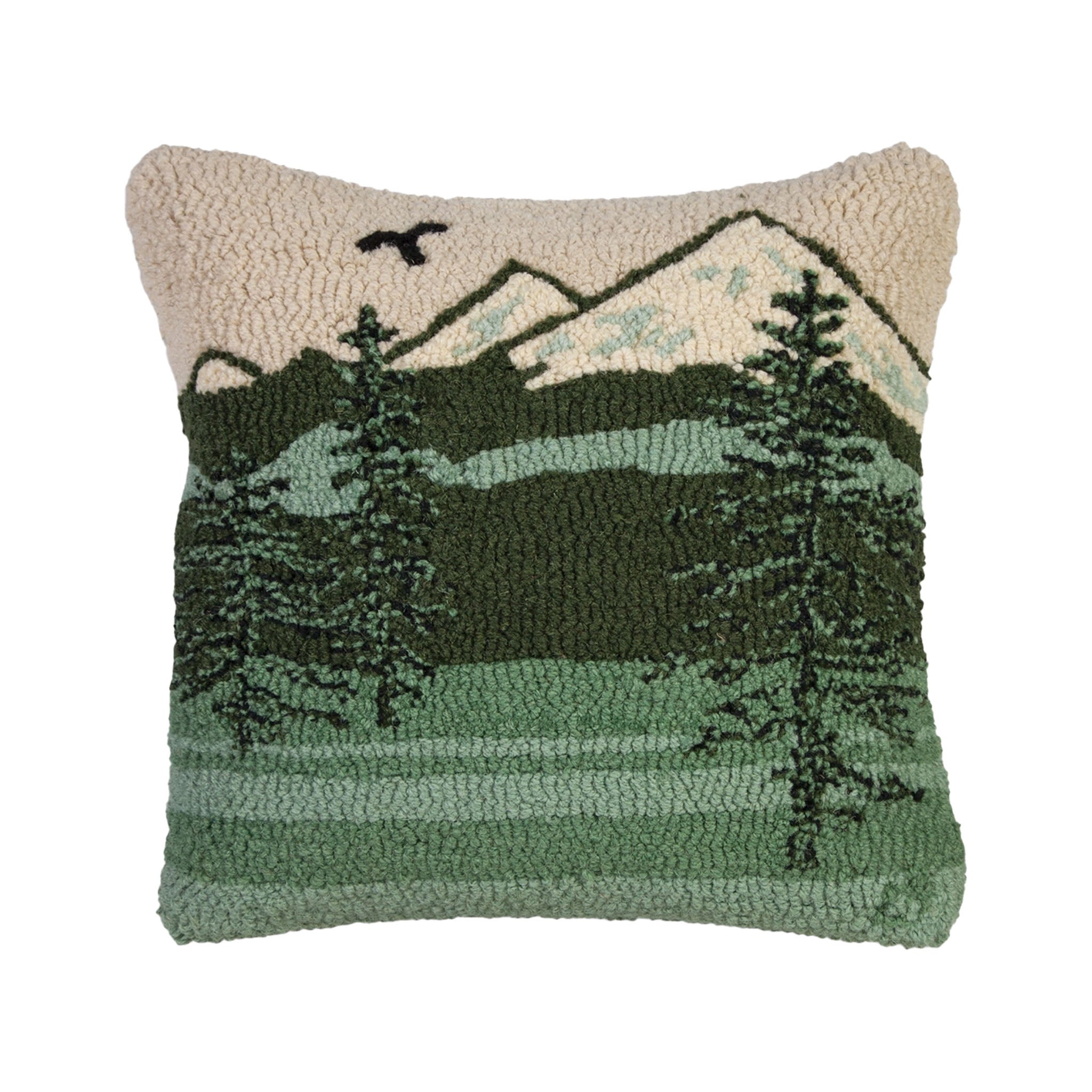 Oreiller crocheté à la main Montagne Magique