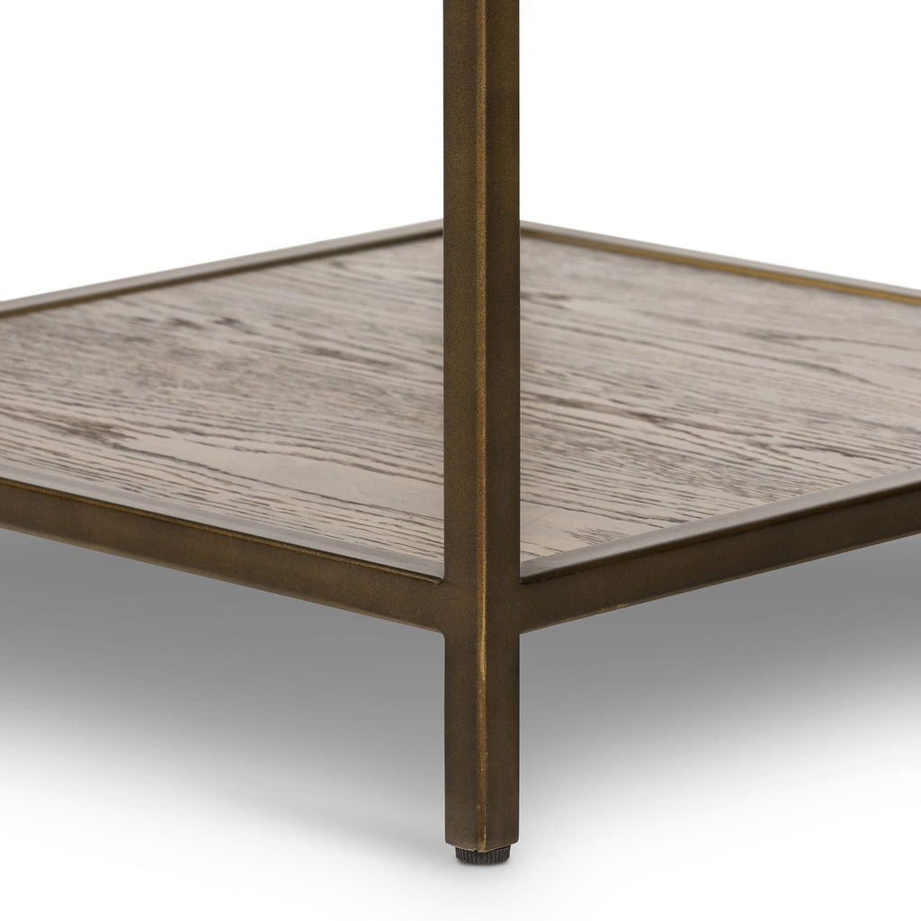 Table de chevet Four Hands Mason couleur noisette foncé