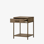 Table de chevet Four Hands Mason couleur noisette foncé