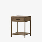 Table de chevet Four Hands Mason couleur noisette foncé