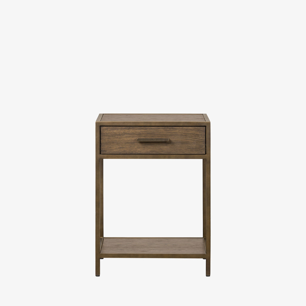 Table de chevet Four Hands Mason couleur noisette foncé
