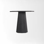 Table d'entrée hexagonale géométrique en finition délavée foncée