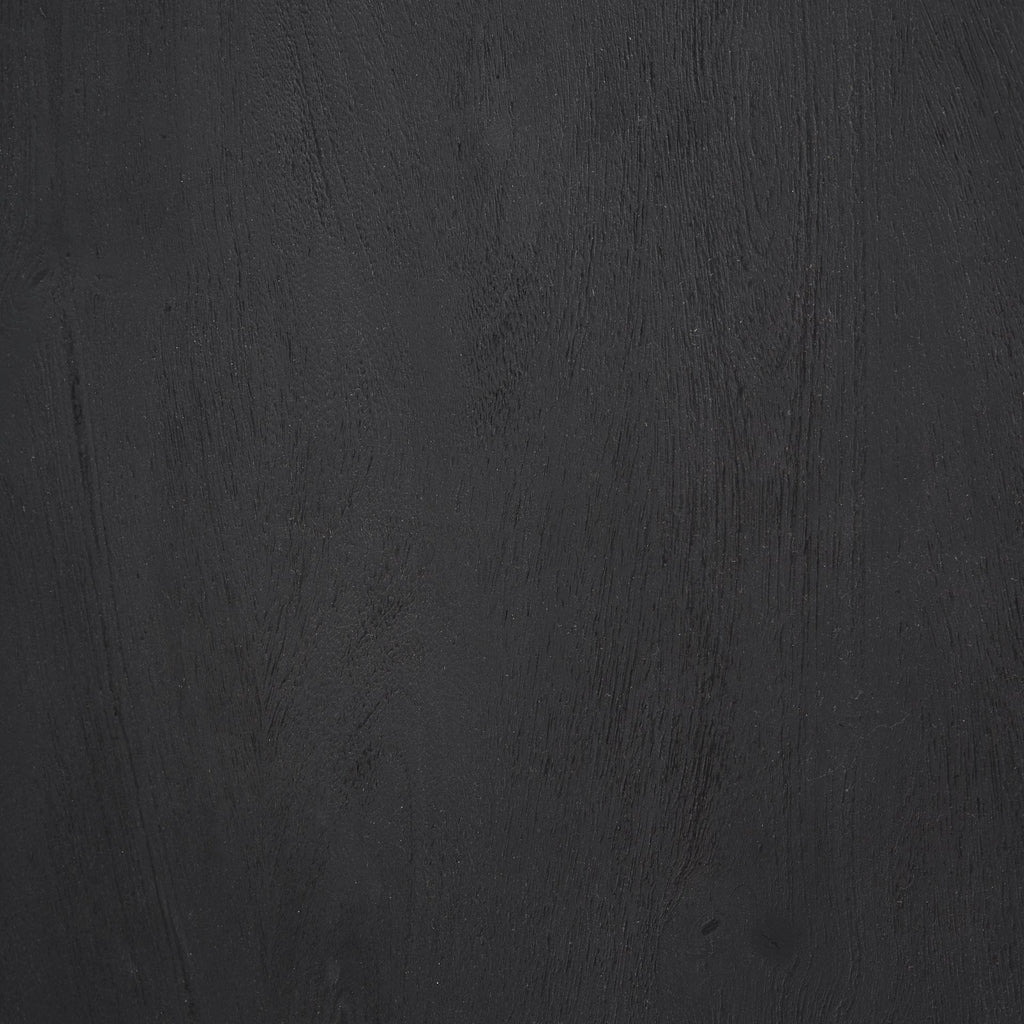 Table d'entrée hexagonale géométrique en finition délavée foncée