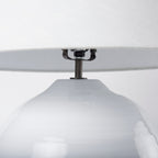 Lampe de table en céramique Mandalay blanche