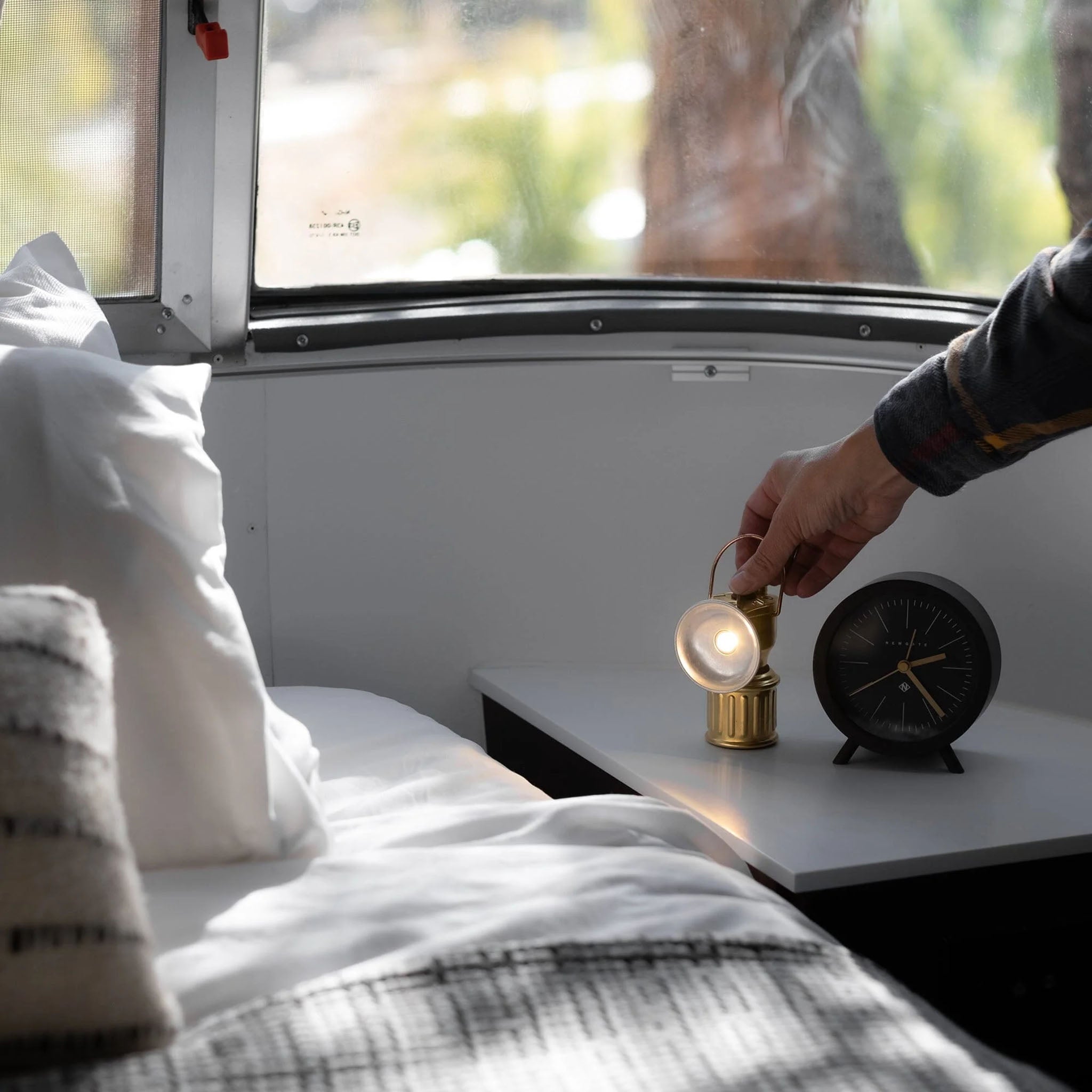 Lanterne de mineur rudimentaire