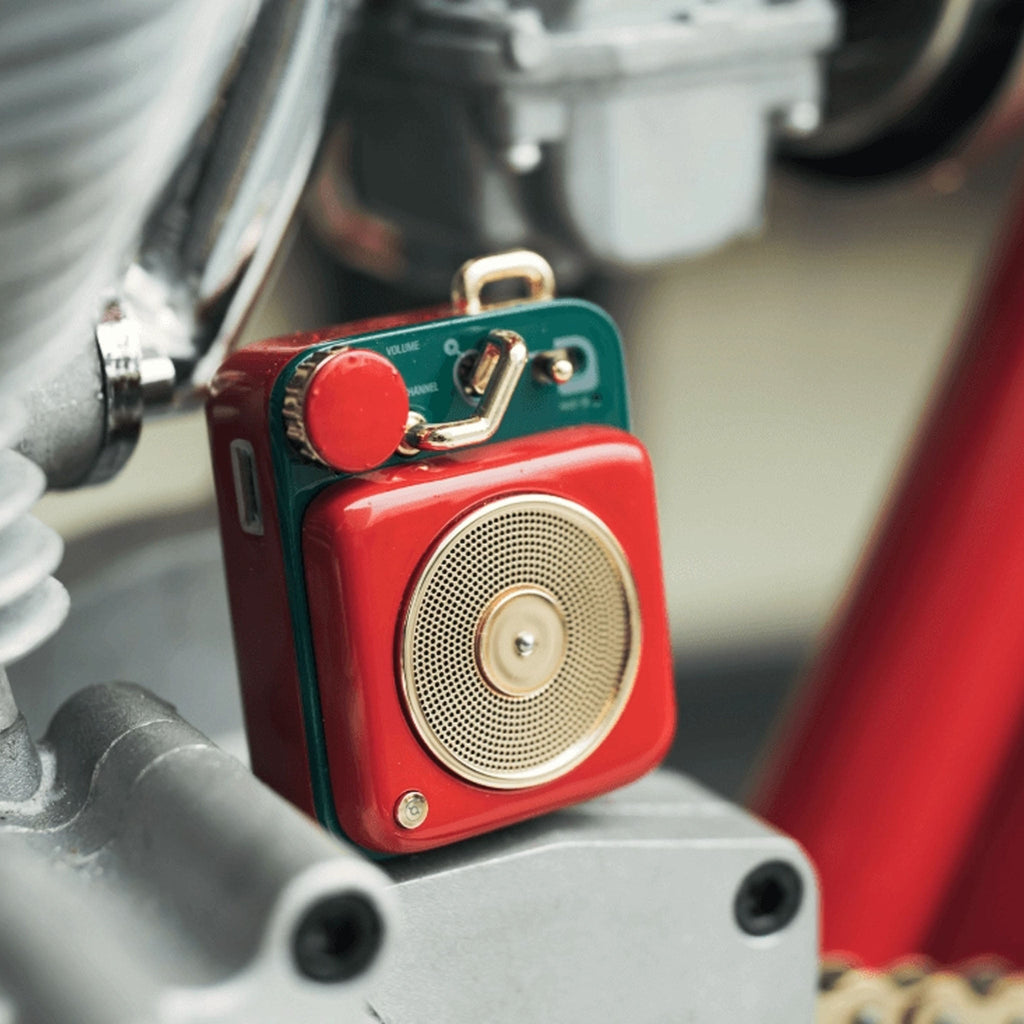 Enceinte Bluetooth Muzen Button Mini Candy rouge écarlate