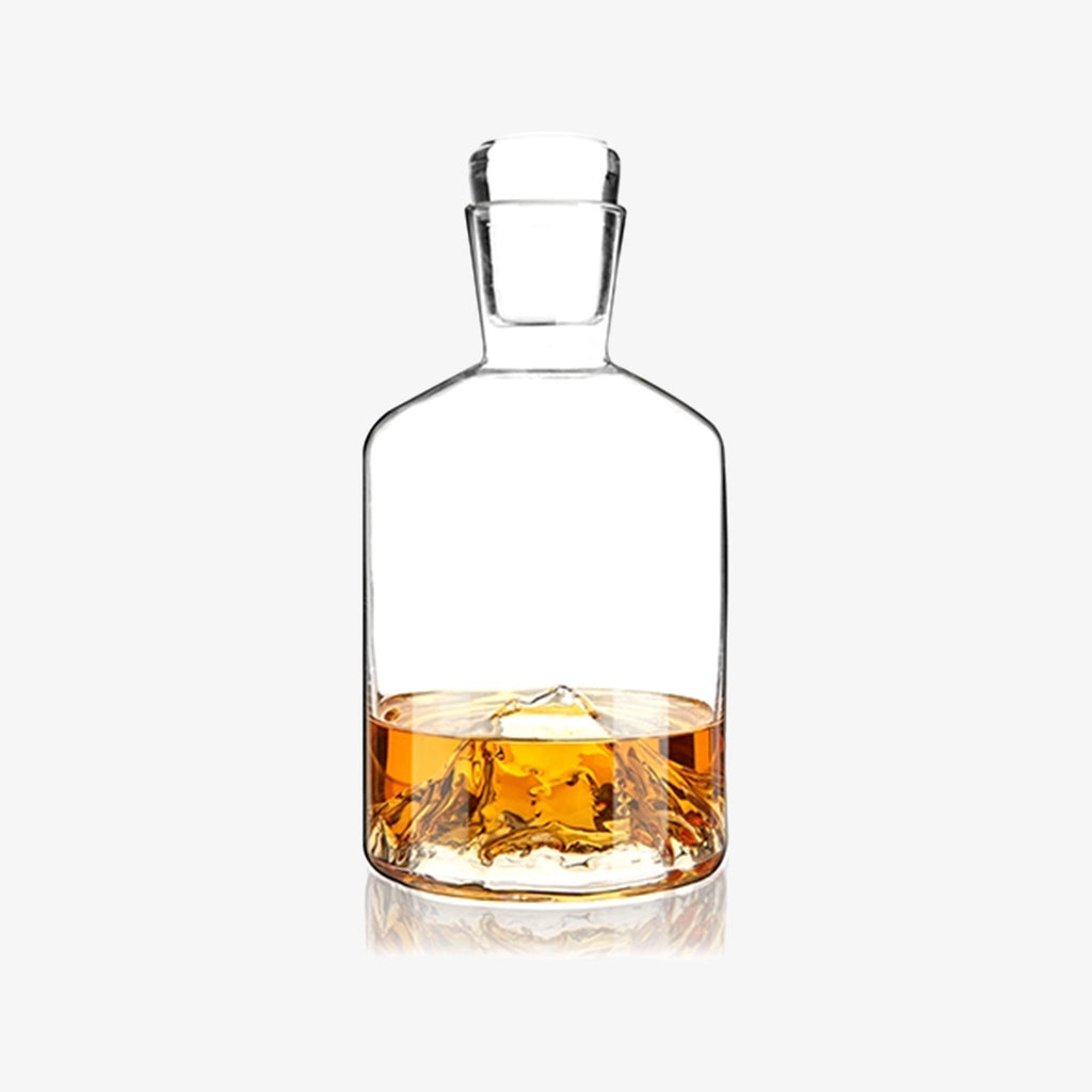 Carafe en verre de montagne