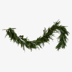 Guirlande artificielle Norfolk et Cyprès au toucher réaliste, 2,74 m