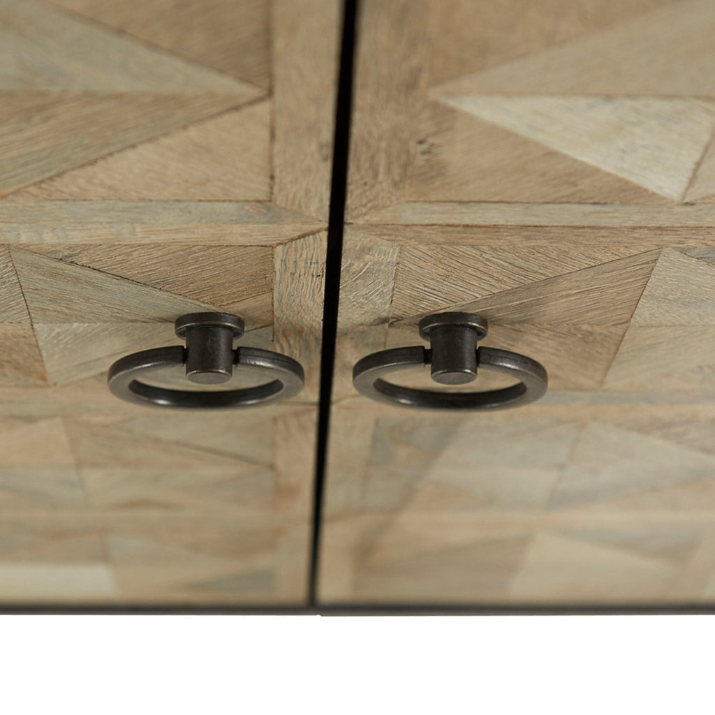 Buffet en chêne et fer 