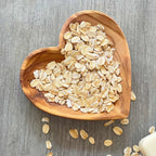 Plat en forme de cœur en bois d'olivier