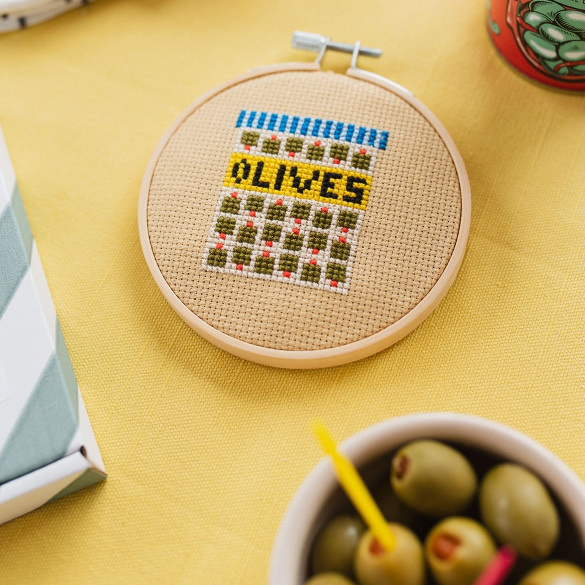 Kit de point de croix Olives 