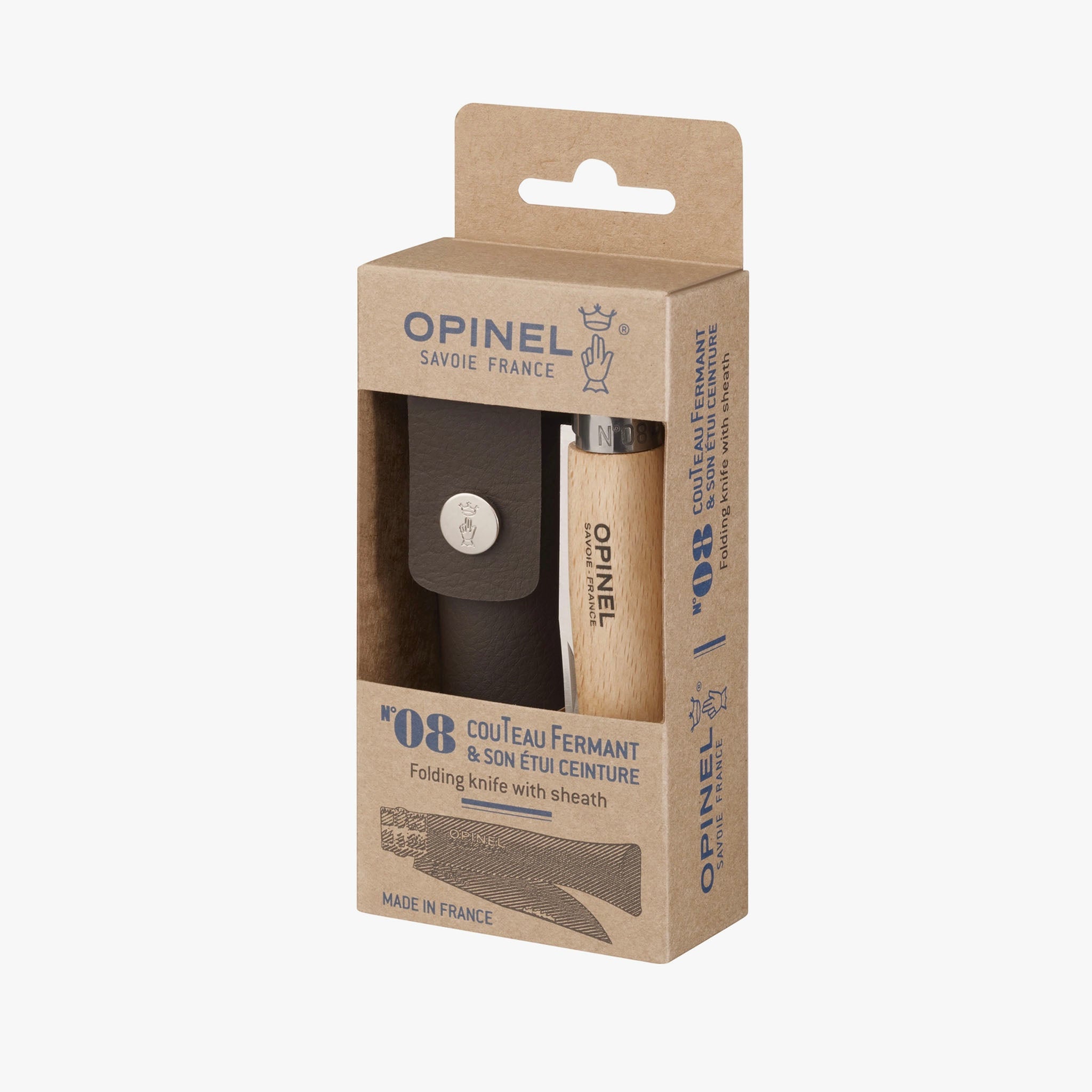 Coffret de couteaux pliants Opinel n° 08 avec étui 