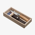 Couteau pliant Opinel n° 8 + étui Alpine (coffret cadeau) 