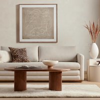 Table basse Four Hands Paden 51 en acacia brun vieilli