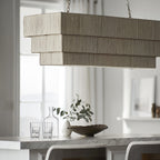 Lustre rectangulaire Palecek Everly en naturel