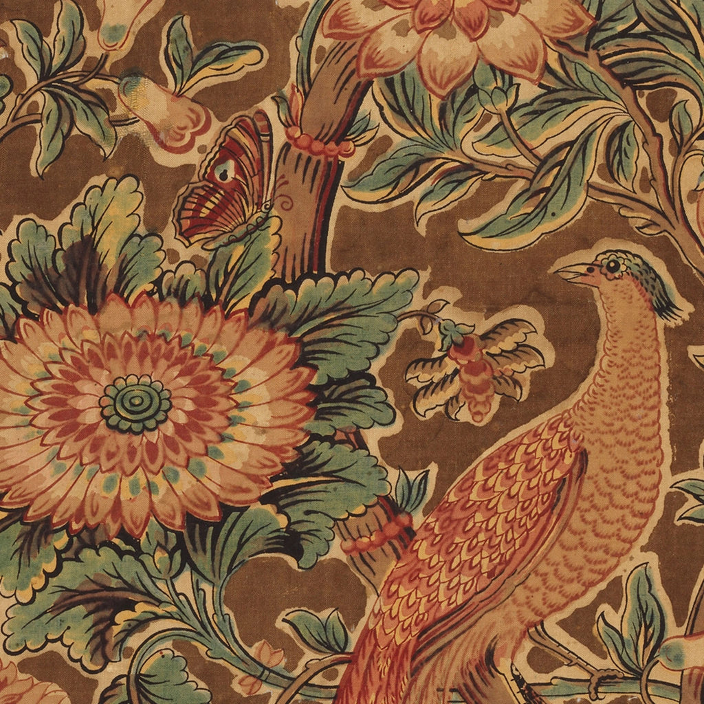 Plateau décoratif Faisan et Fleurs