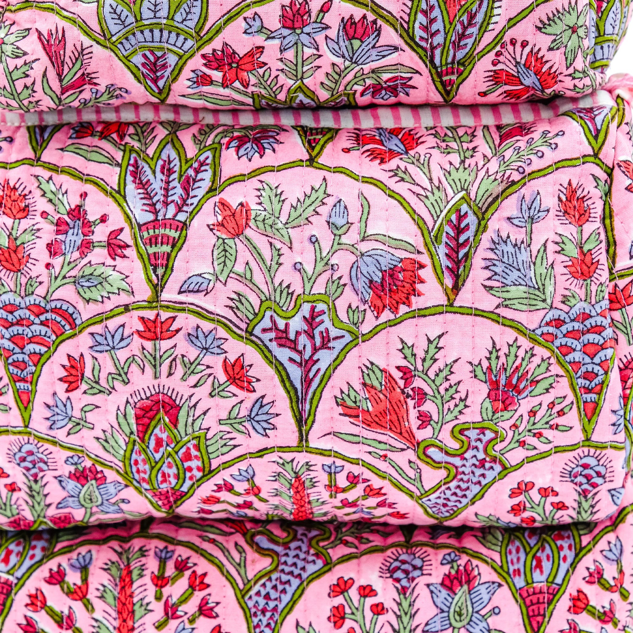 Trousse de toilette tulipe rose