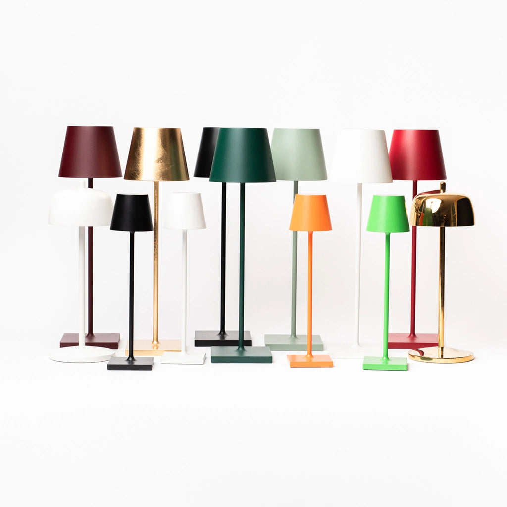 Lampe de table Poldina Pro couleur rouille