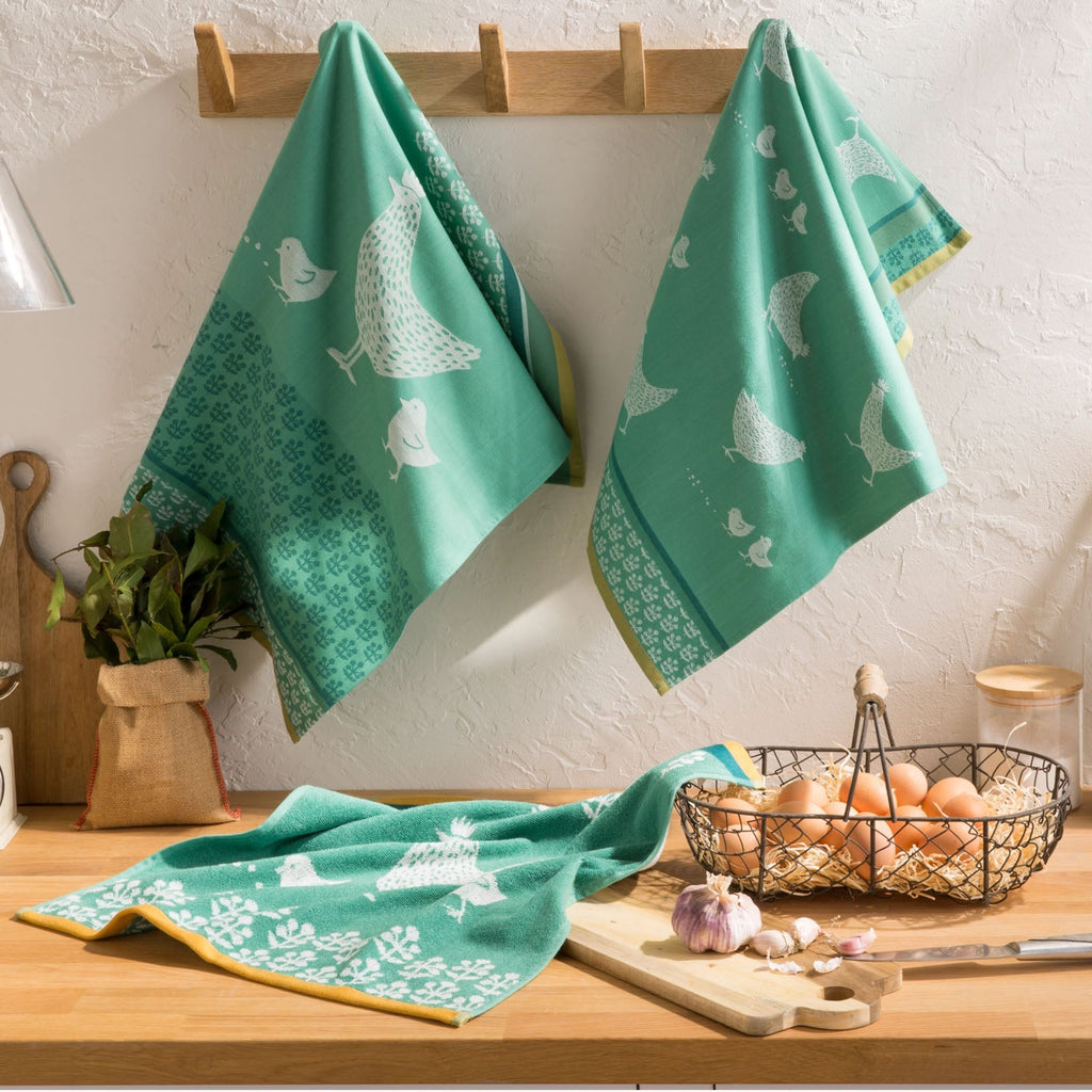 Torchon en coton Poulette